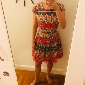 European multi colored dress. Worn once.
